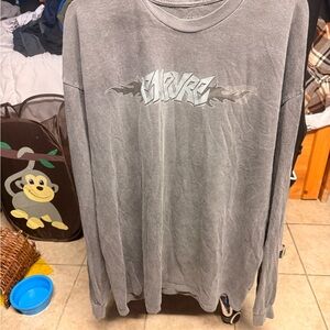 Machine Gray Graphic Long Sleeve Tee